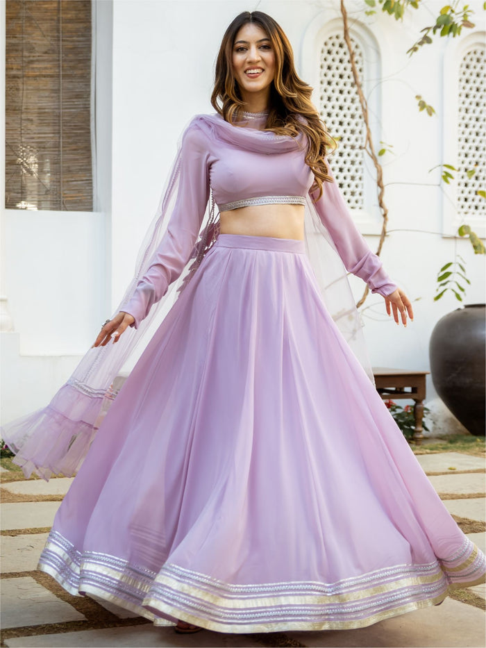 Viyanka Lavender Gota Lehenga Choli Set