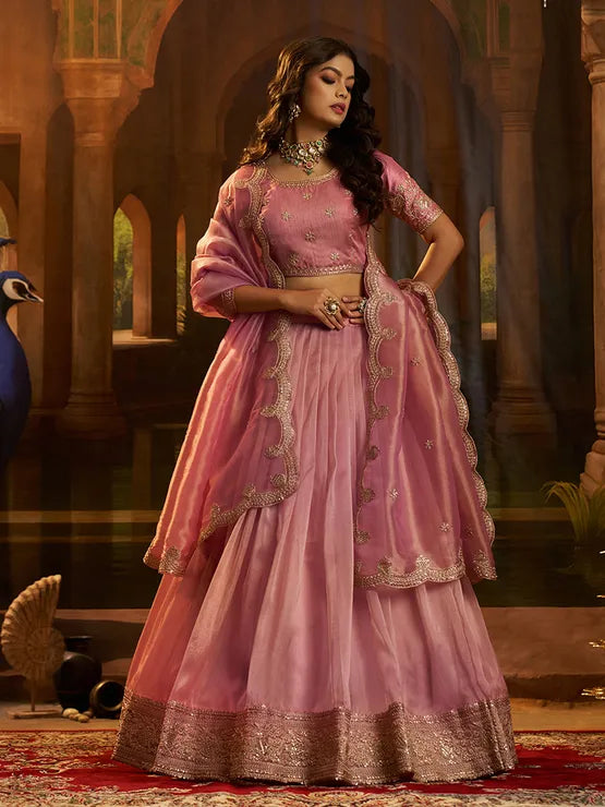 Organza Silk Festive Lehenga