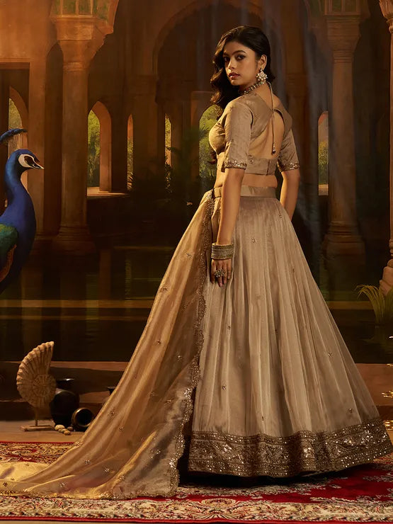 Viyanka Organza Silk Reception Lehenga