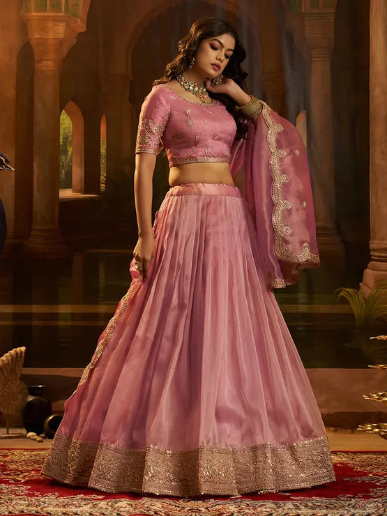 Organza Silk Festive Lehenga