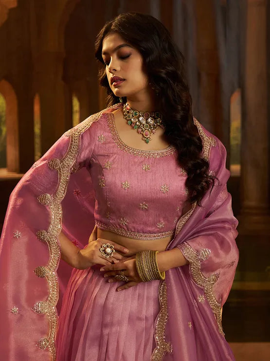 Organza Silk Festive Lehenga