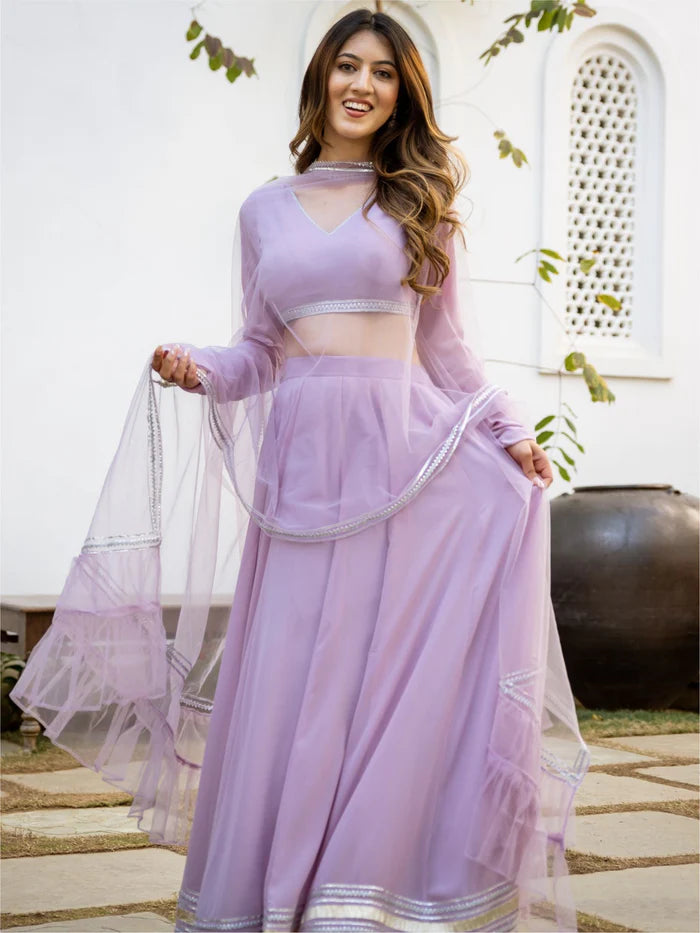 Viyanka Lavender Gota Lehenga Choli Set
