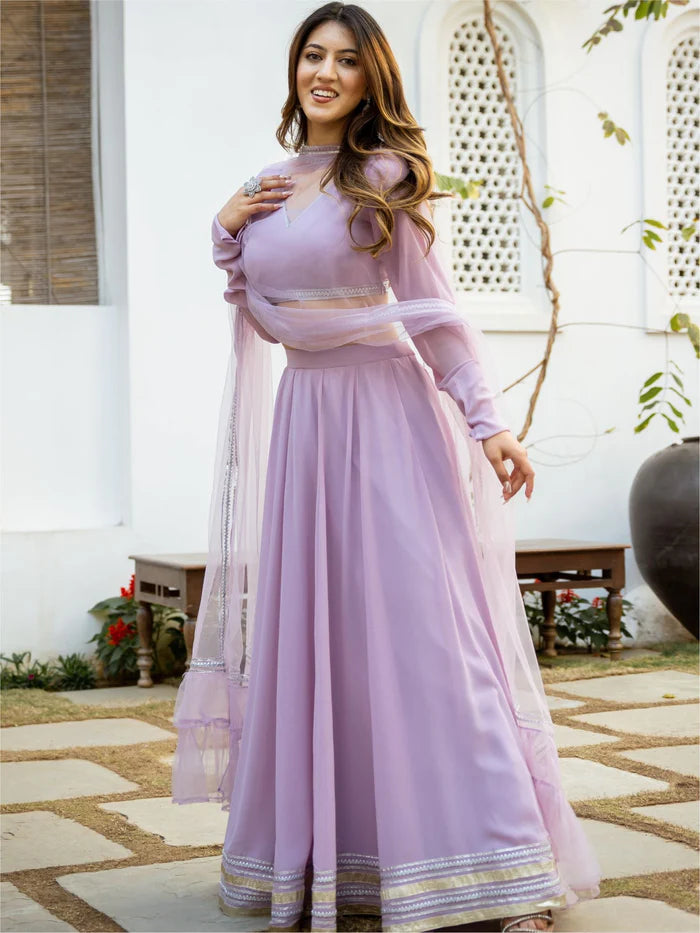 Viyanka Lavender Gota Lehenga Choli Set